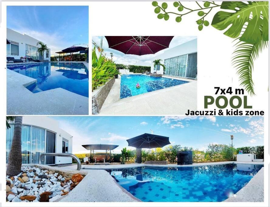 הוילה Carmen de Apicalá Casa Palma Roja Boutique , Piscina Privada מראה חיצוני תמונה